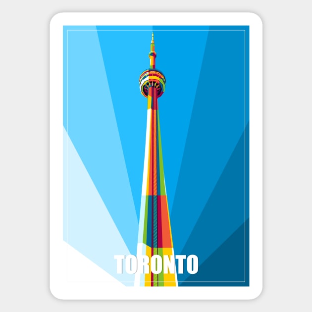 CN Tower Sticker by wpaprint